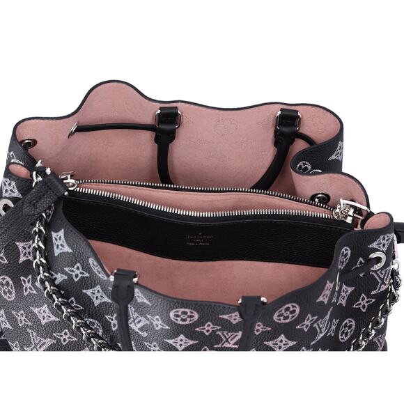 Louis Vuitton Flight Mode Monogram Mahina Bella Tote Rainbow Black - Picture 6 of 9